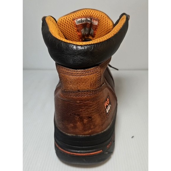 Timberland PRO Series TITAN Size 12M Men Boot Steel Toes Anti Fatigue Brown - Picture 4 of 8